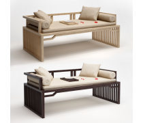 双人罗汉床 竹韵雅致,自然与舒适的完美融合